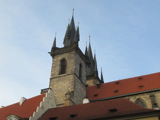 Fototapeta premium Prague cityscape in winter