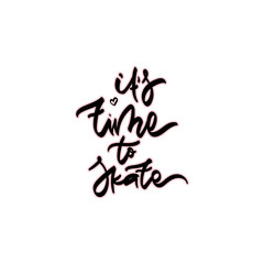 It's time to skate vector illustation.