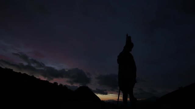 Time lapse Amanecer en las monta&ntilde;as del Cebreiro