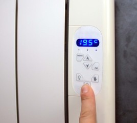 allumer le radiateur électrique à 19,5°
