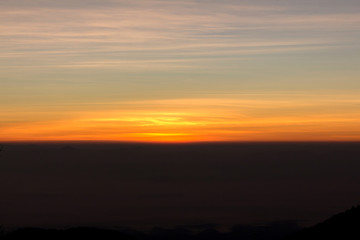 Fototapeta na wymiar Sky for background at sunrise or sunset time.