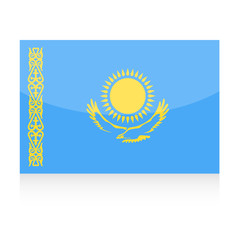 Kazakhstan Flag Vector Icon