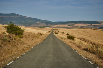 Landscape of Soria province close to Bretun, Spain