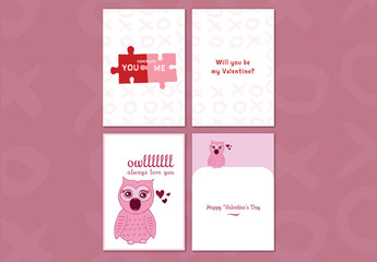 Valentine's Day Card Set Layout 2