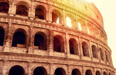 Fototapeta premium View on Coliseum in Rome
