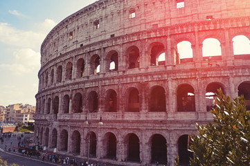 Fototapeta na wymiar View on Coliseum in Rome