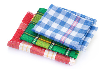 Colorful kitchen napkins towels