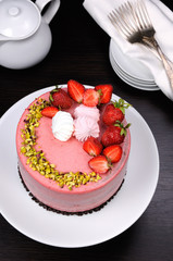 Strawberry mousse cake