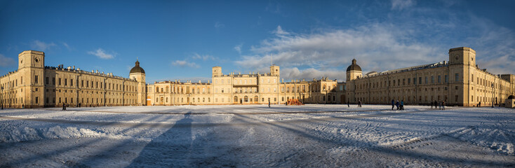 Fototapeta na wymiar Gatchina Palace winter