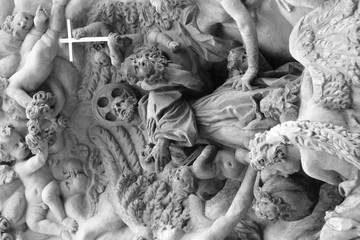 Ornate Religious Sculpture Carving