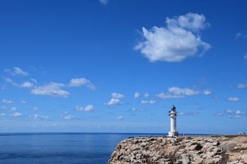 Der Leuchtturm vom Cap de Barbaria auf Formentera