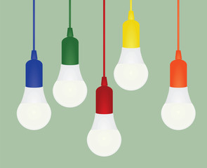 Led bulb vector illustration