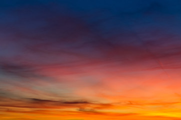 Obraz premium Zachód słońca w kolorach