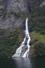 Wasserfall Geiranger Norwegen