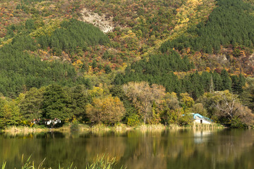 Autumn of Pancharevo lake, Sofia city Region, Bulgaria