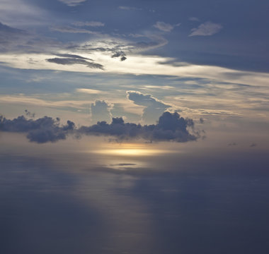 Sonnenuntergang über den Malediven