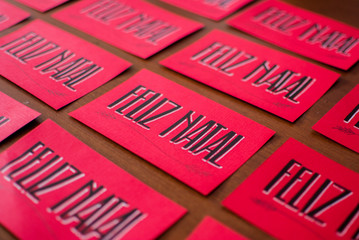 cartao com mensagem de Feliz Natal e boas festas