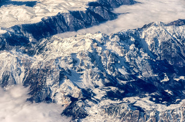 Alps views in flight