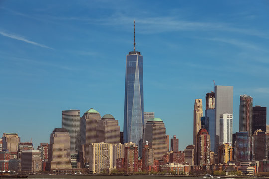 Manhattan skyline, New York, USA. 