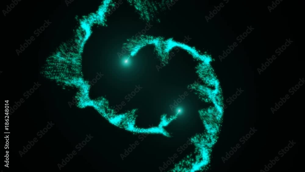 Poster opening intro flash light, lens flare, rotation particles. 3d rendering