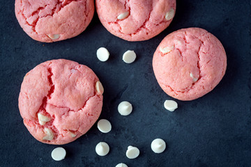 Organic Strawberry White Chocolate Chip Cookies