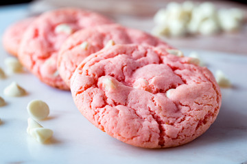 Organic Strawberry White Chocolate Chip Cookies