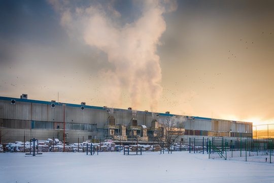 Belgrade, Serbia January 12, 2017: Paper Factory in Belgrade