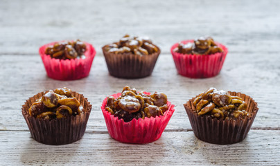 Chocolate corn flakes cup cakes