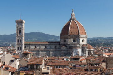 Fototapeta premium Florence Cathedral in a sunny day, Tuscany, Italy.
