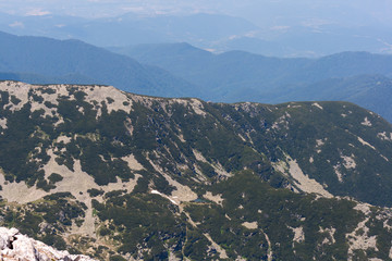 Panorama from the Vihren Peak area, Pirin Mountain, Bulgaria