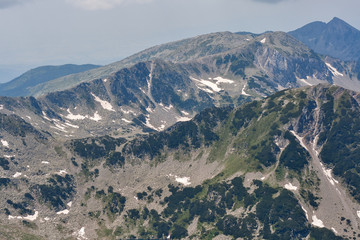 Naklejka premium Panorama from the Vihren Peak area, Pirin Mountain, Bulgaria