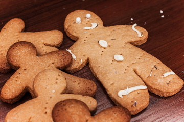 A cookie boy, a delicious decoration for the holidays.