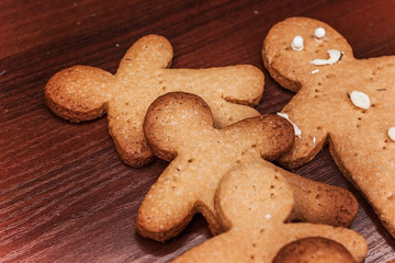 A cookie boy, a delicious decoration for the holidays.