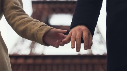 Lovers taking hands away and separating forever, end of relationship, divorce