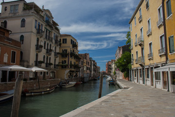 Fototapeta na wymiar Venice Italy waterway and scenery