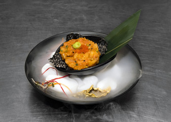 Fresh salmon tartare