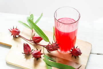 Roselle juice for health.a drink for good health