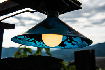 Lamp on mountain