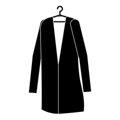 doctor coat hanging icon vector illustration design