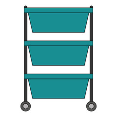 hospital operating drawer isolated icon vector illustration design