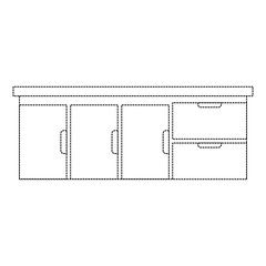 hospital drawer isolated icon vector illustration design