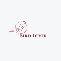 Bird Lover Vector Template Design