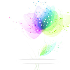 vector background with flowers