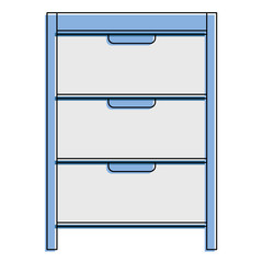 hospital operating drawer isolated icon vector illustration design