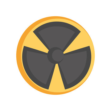 Nuclear danger symbol cartoon