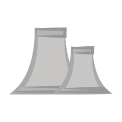 Nuclear plant symbol cartoon