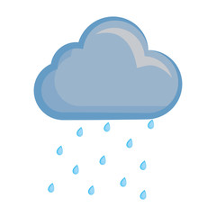 Cloud weather symbol cartoon