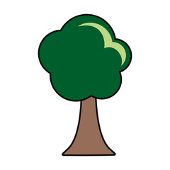 Tree nature symbol cartoon
