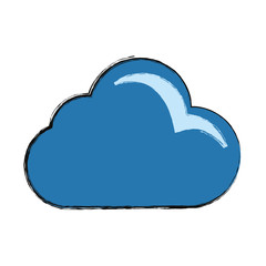 Cloud weather symbol cartoon