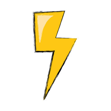 Ray energy symbol cartoon